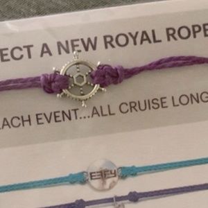 Effy Royal Caribbean Cruise Ship Wheel Charm Adjustable Rope String Brac…